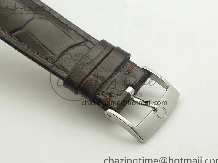 0428 De Ville Prestige Real Power Reserve SS TW 1:1 Best Edition White Dial RG Markers On Leather Strap A Thermal 8089